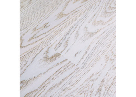 Паркетная доска Polarwood Дуб Элара снежно-белый матовый однополосный Oak FP 138 Elara White Matt Loc