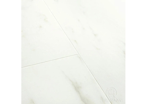 ПВХ-плитка QS Alpha Vinyl Tiles AVST 40136 Мрамор каррарский белый