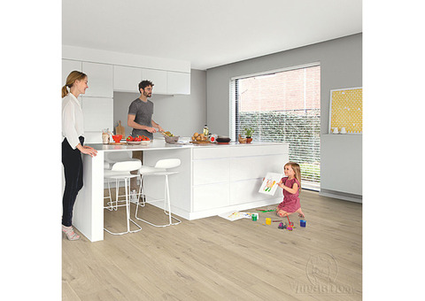 ПВХ-плитка Alpha Vinyl Medium Planks AVMP 40103 Дуб хлопковый бежевый