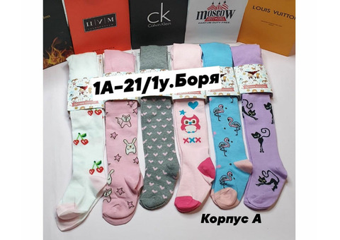 КОЛГОТКИ ДЛЯ ДЕВОЧКИ (6 ШТ РАЗНОГО ЦВЕТА), код 6094761