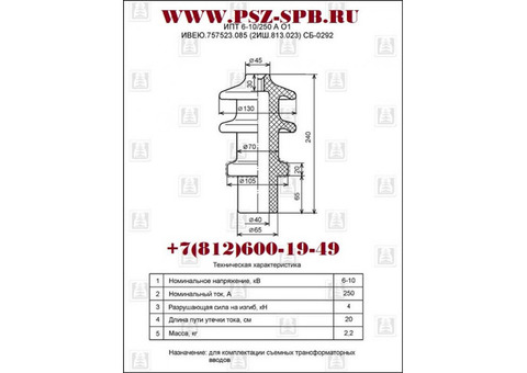 ИПТ-6-10/250А.01- Всегда по наличию в Санкт-Петербурге.