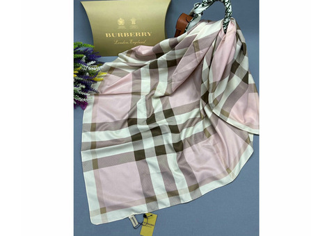 ПЛАТОК ЖЕНСКИЙ Burberry 100х100 см, код 3111189