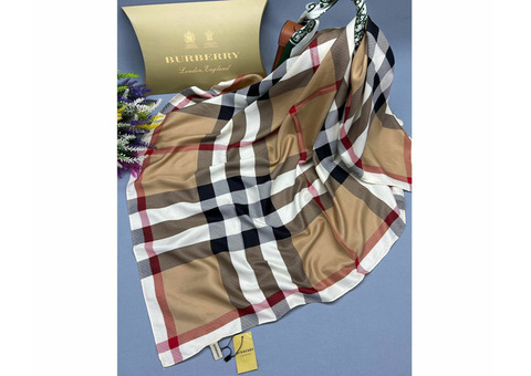 ПЛАТОК ЖЕНСКИЙ Burberry 100х100 см, код 3111190